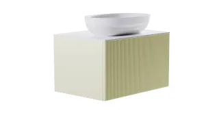 Тумба с раковиной Astra-Form М-40 4631177713576 80 см бежевый матовый